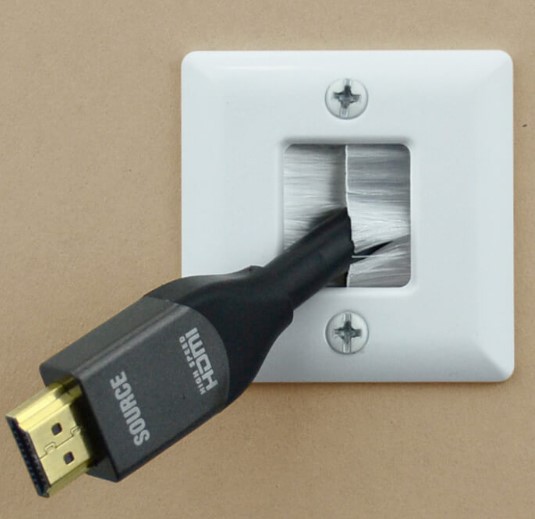 Hole Saw Brush Plate, White