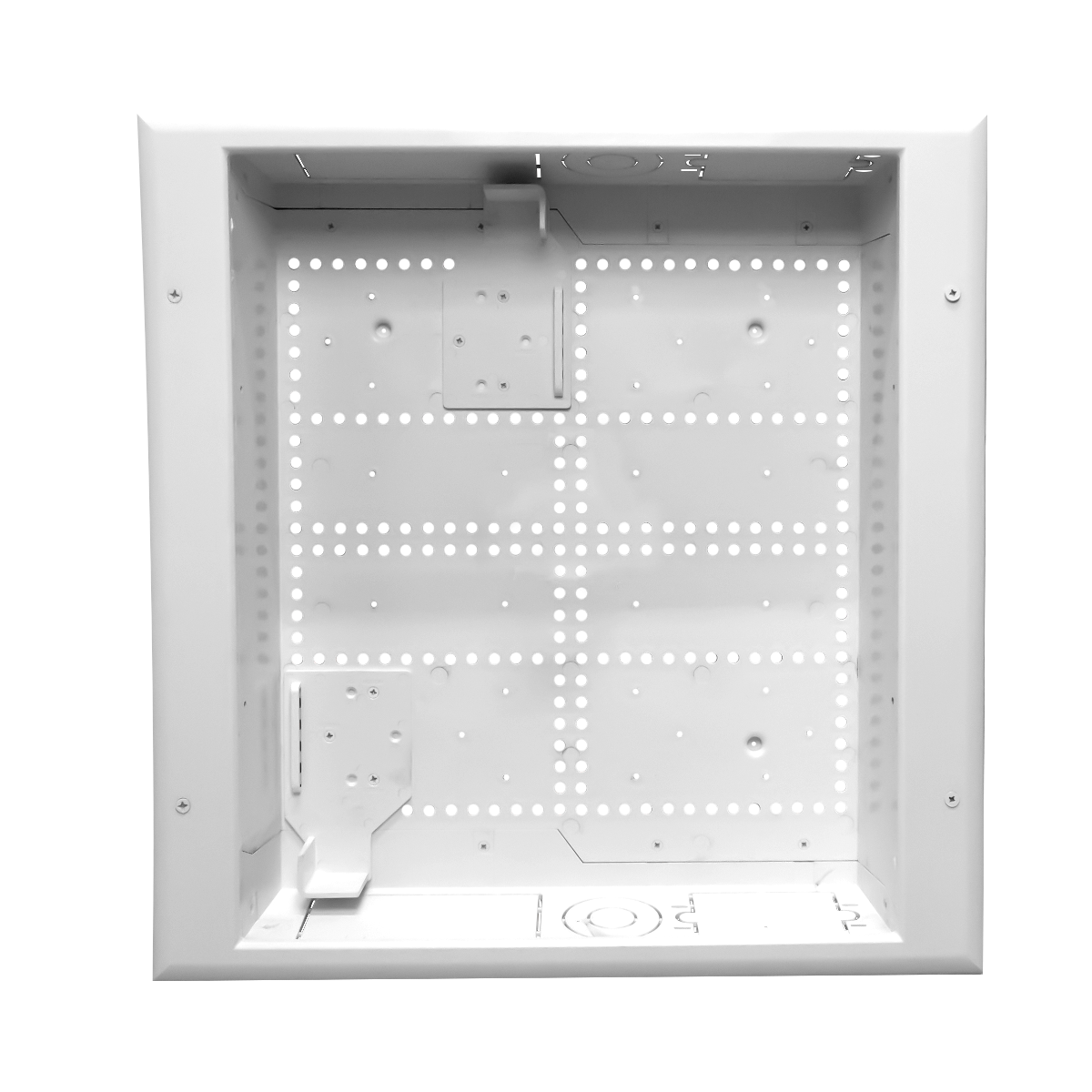 Connected Media Box with duplex power receptacle