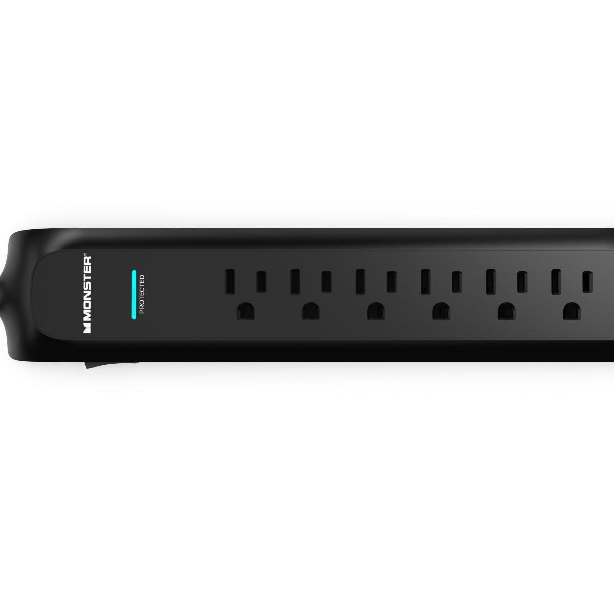 Monster Power Strip Surge Protector, 6 AC, 15ft Cord, BLK