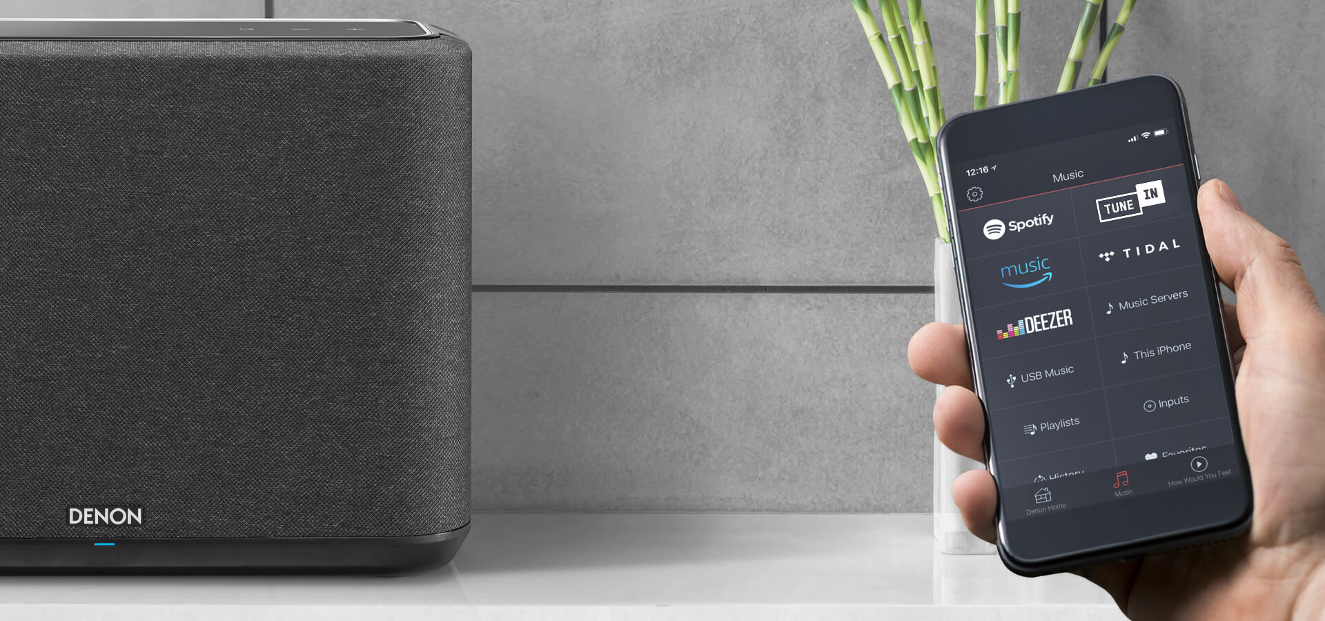 Denon HEOS/AIRPLAY2/BT Speaker White