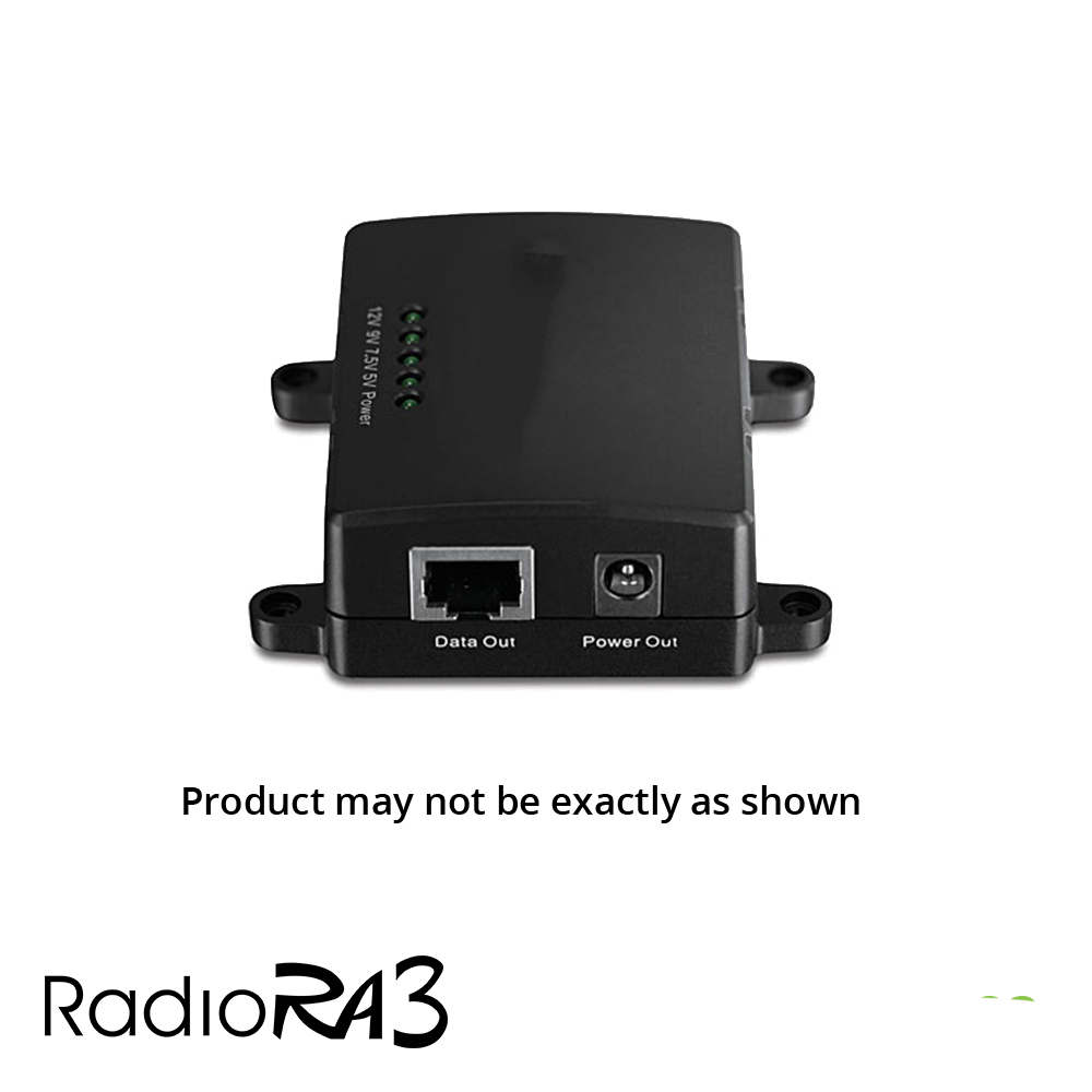 RA3 PoE Injector (120v), Black