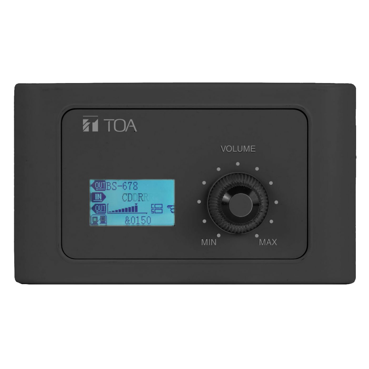 Remote Volume Control Panel Black