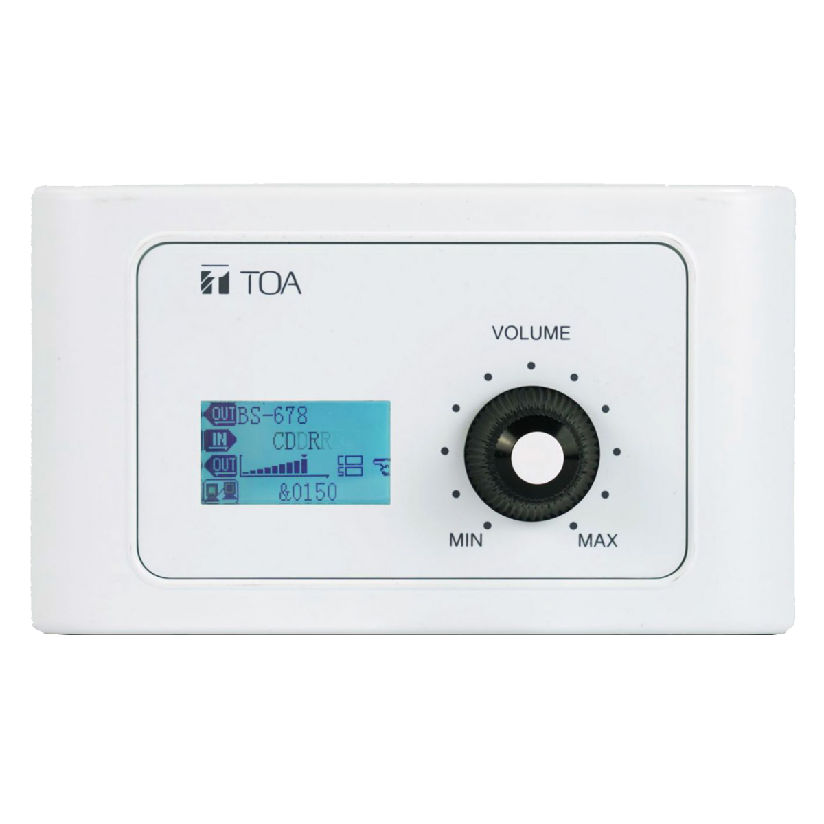 Remote Volume Control Panel with Audio Out White