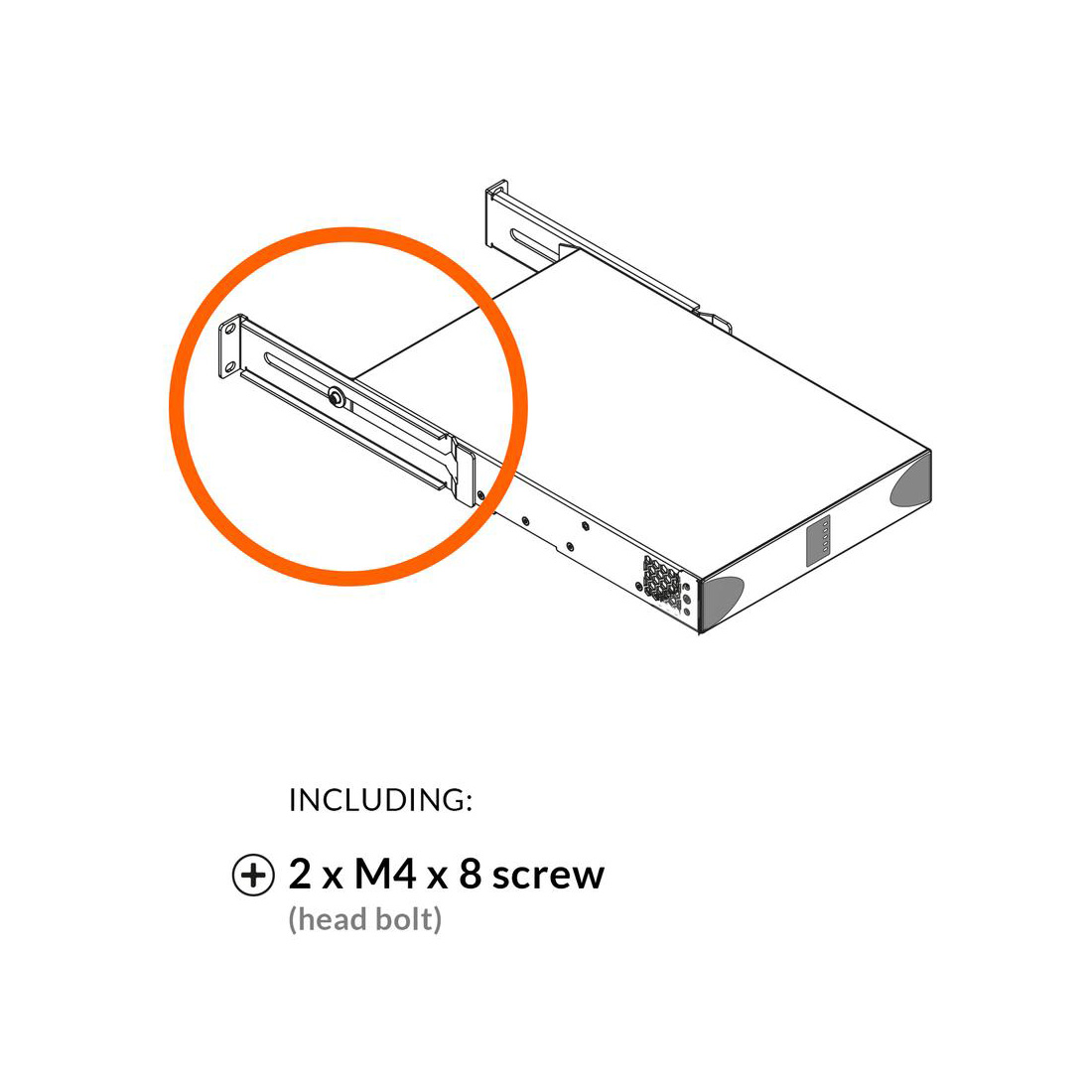 Dual Rear Rack Mount Kit for PowerZone Half Rack or 1004 Amp